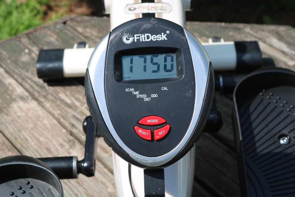 FitDesk Portable Under Desk Elliptical Exercise Machine w Onboard Computer