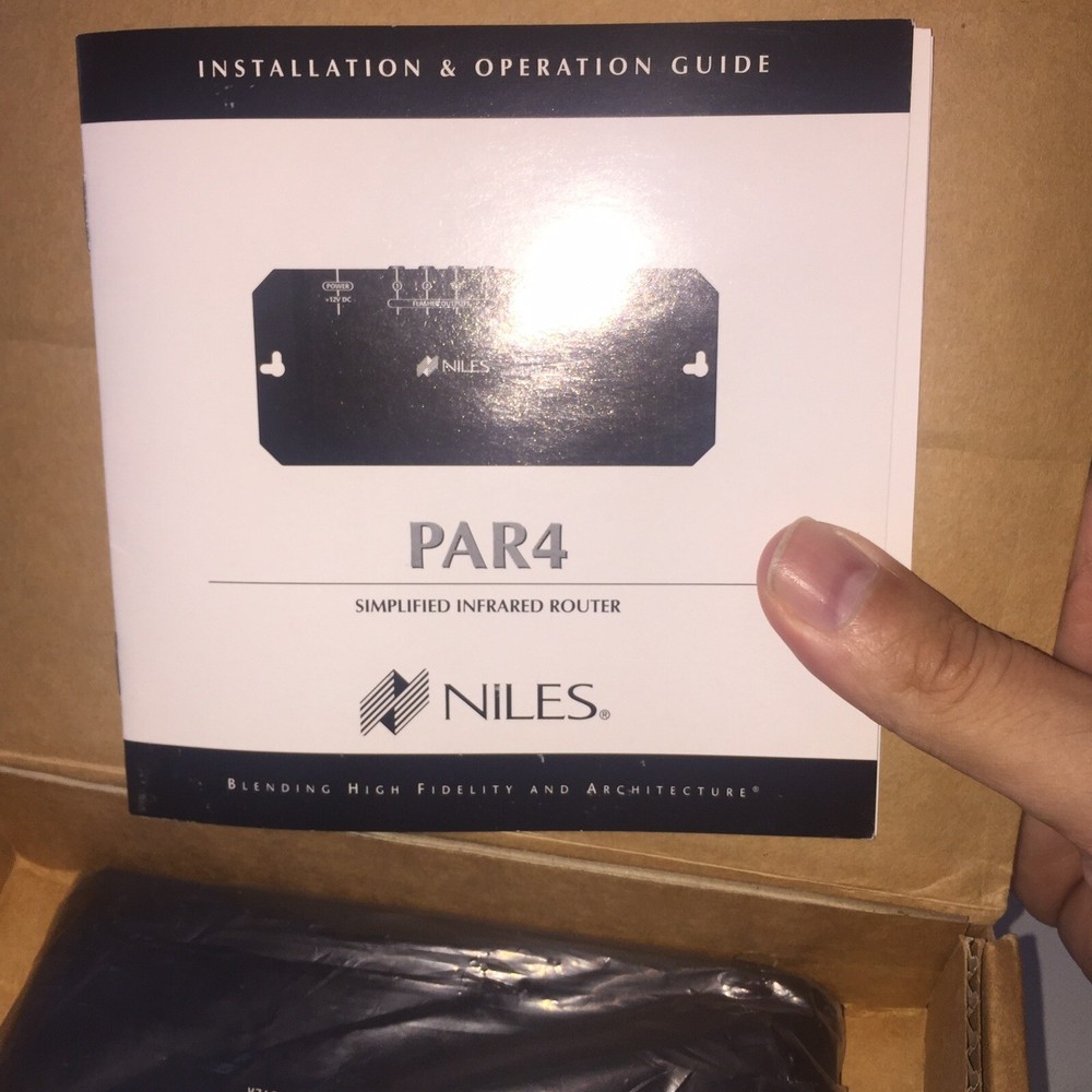 Niles Router Par4 Simplified Infrared