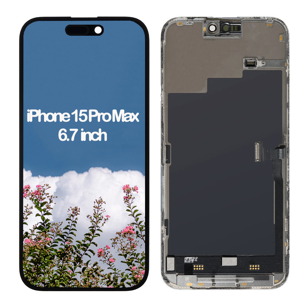 For iPhone 15 Pro Max 120Hz SOFT OLED Display Touch Screen Digitizer Replacement