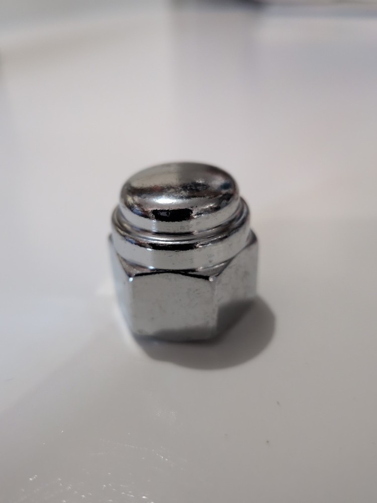 Chrome Flat Acorn Cap Nut 1/2-20