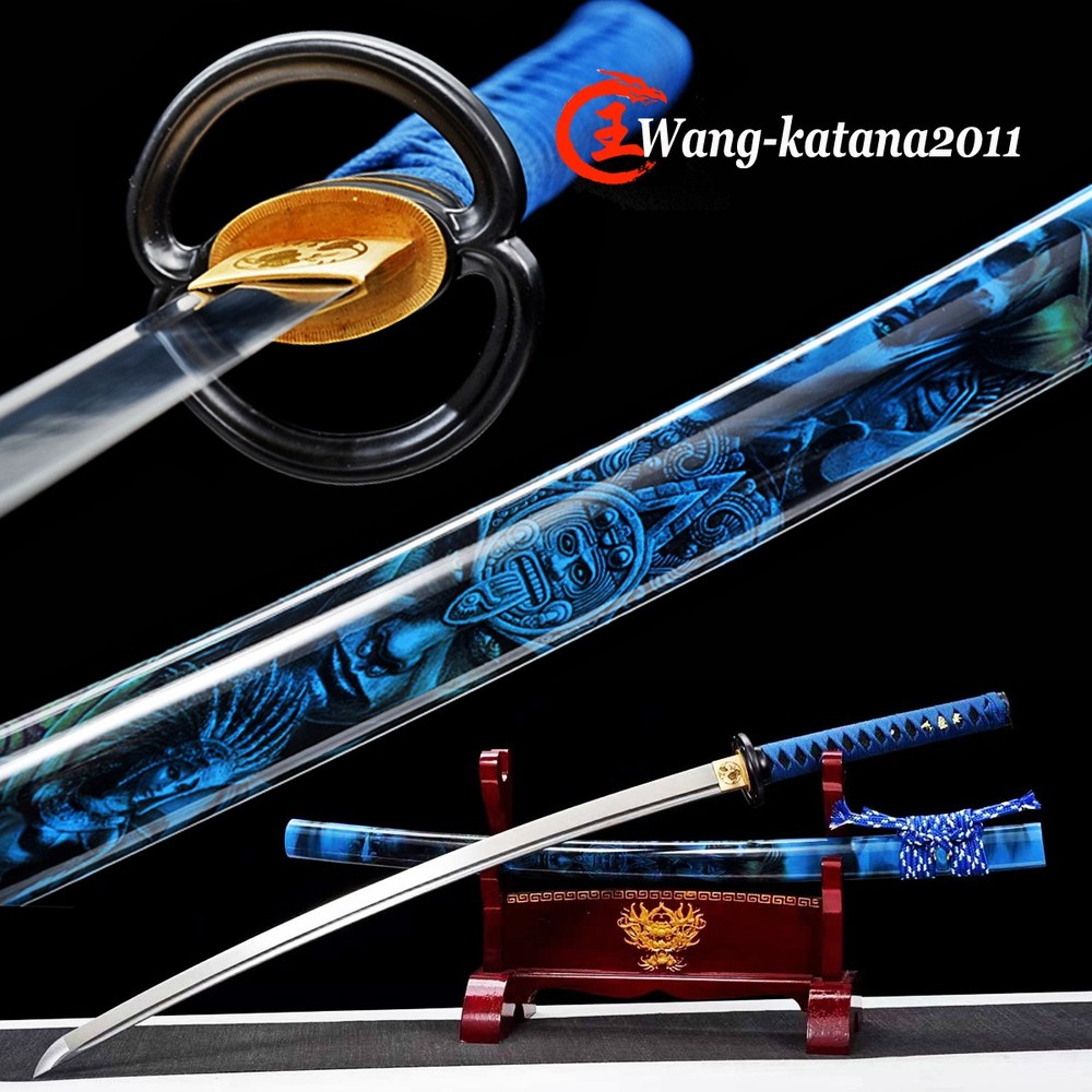 Functional Sharp Japanese Samurai Katana Sword Battle Ready 9260 Spring Steel