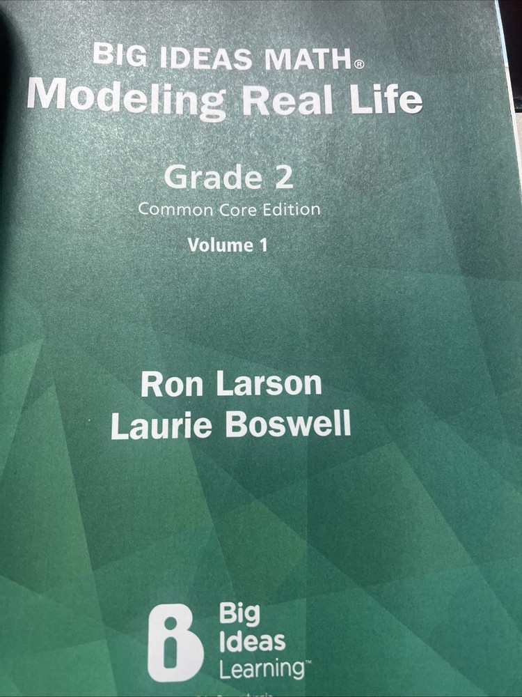 Big Ideas Math Modeling Real Life Grade 2 Volume 1 Workbook