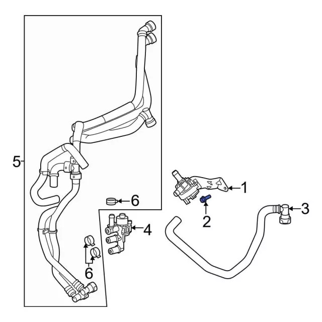 Genuine Ford Engine Water Pump Bolt W714962-S437