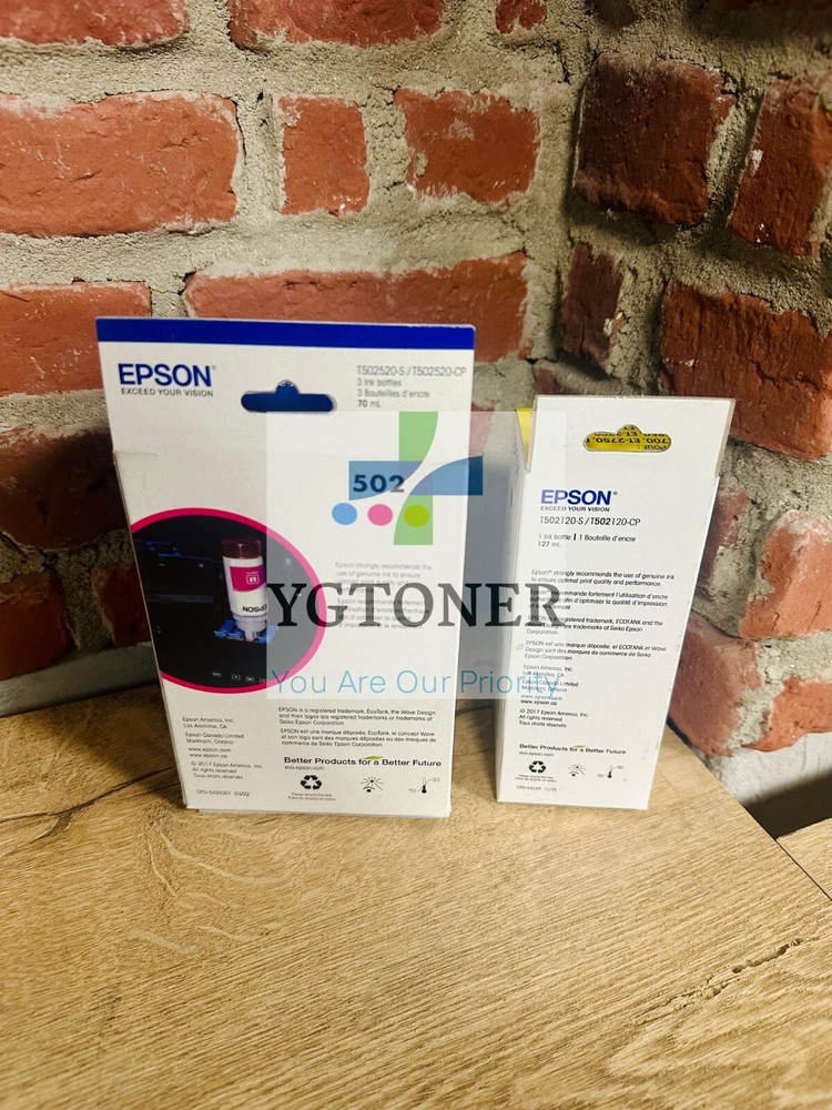 Epson 502 Ink Bottle 4 Combo Pack CMYK