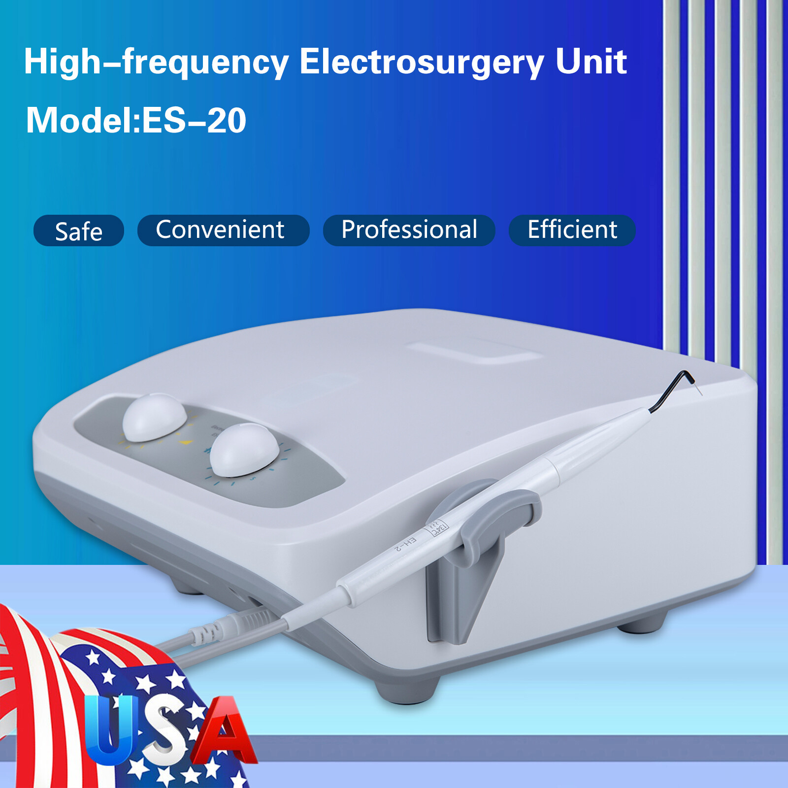 Dental Electro Electrosurgery Unit Machine High Frequency Electric 7pcs Knife US
