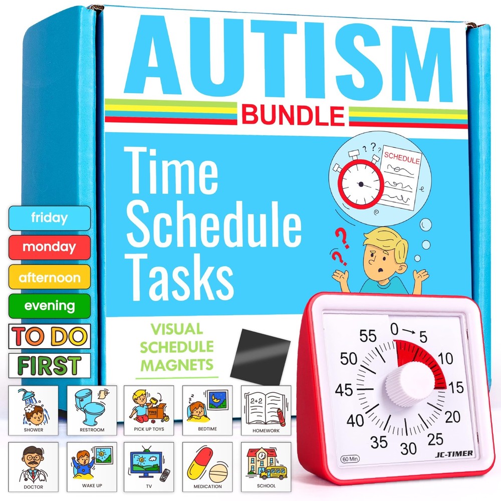 Autism Daily Visual Schedule & Timer for Kids Learning & Special Education