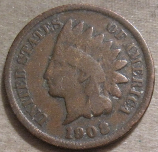 SELLING AS SHOWN ~ 1908 INDIAN HEAD CENT *** 678
