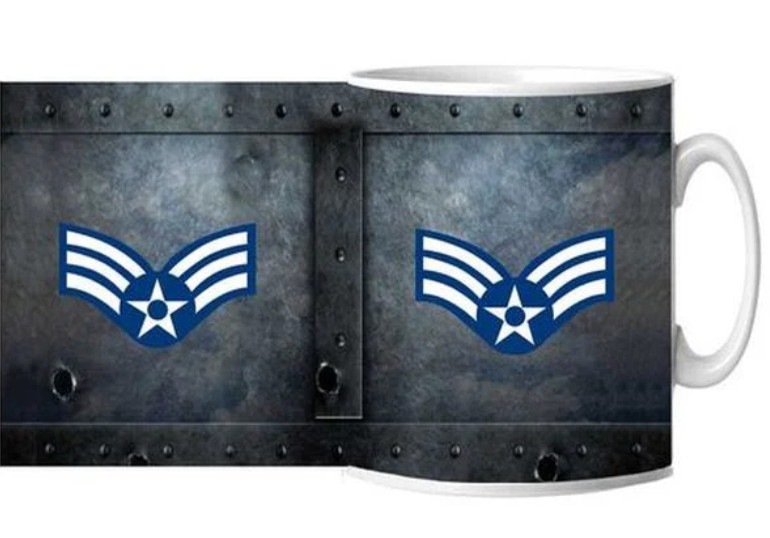 AIR FORCE E4 CERAMIC MUG 15 OZ