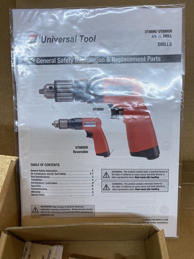 Universal Tool UT8895 3/8" Pistol Drill