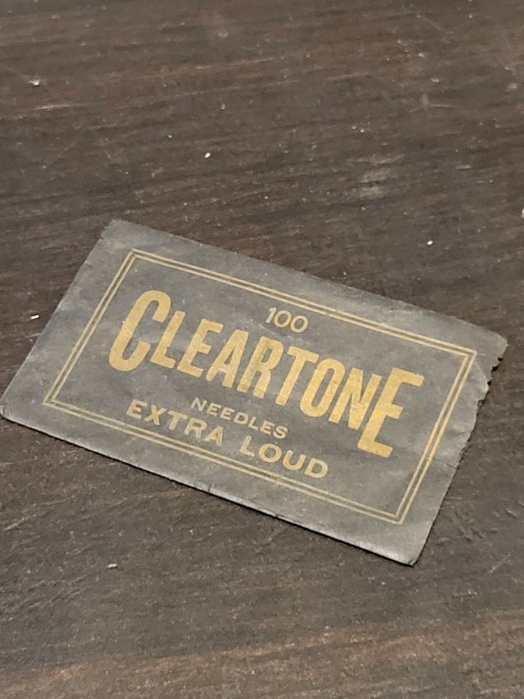 Gramophone phonograph needle packet cleartone empty