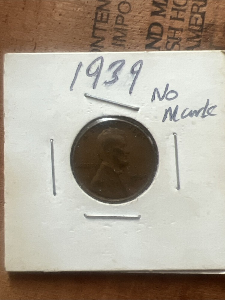 1939 wheat penny no mint mark