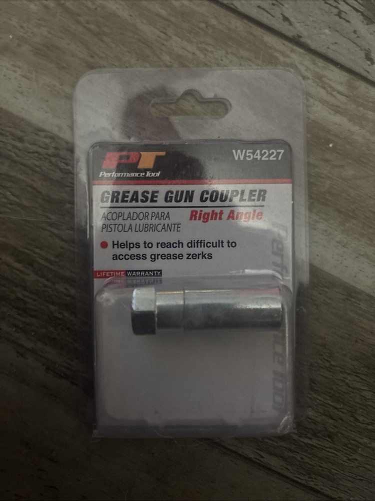 Performance Tool Right Angle Grease Gun Coupler W54227