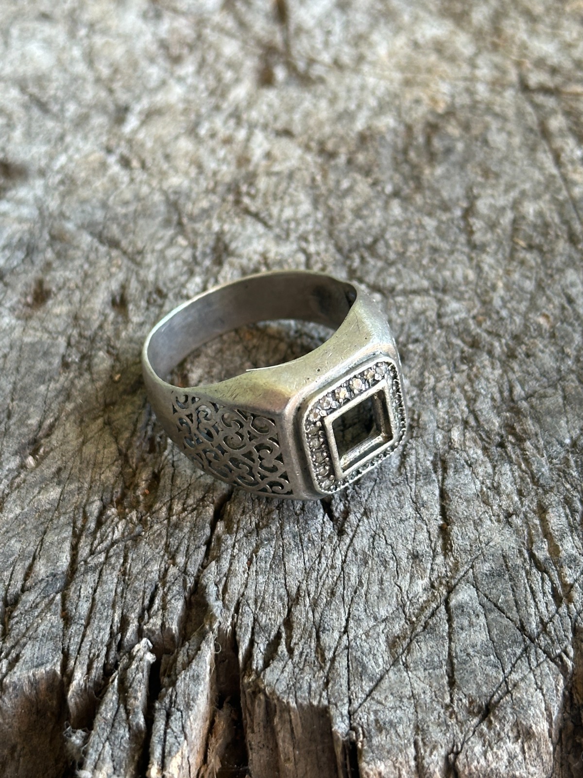 RUSSIA army soldier talisman amulet SILVER 925 ring cross Jesus save WAR