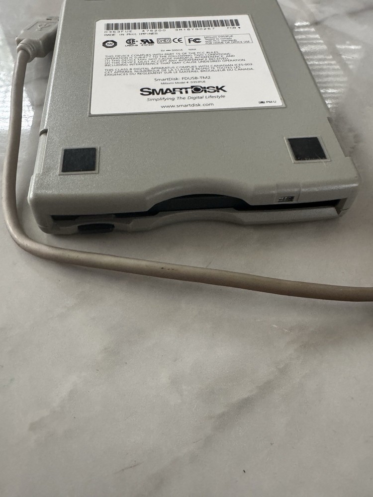 Smart Disk Mitsumi D353FUE USB External Floppy Disk Drive FDUSB-TM2 2004
