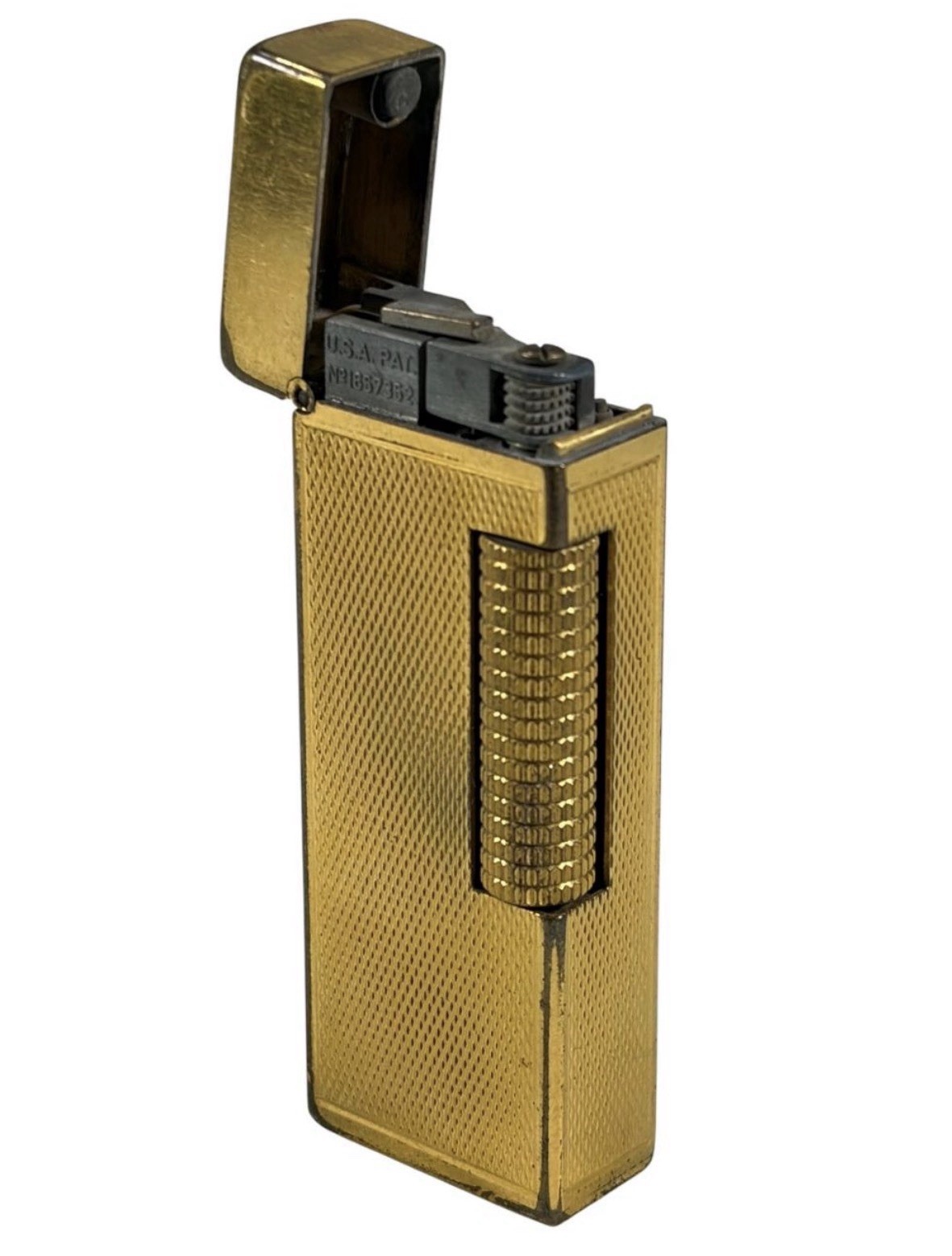 Dunhill Rollagas - Box & Papers - Gold Plated Ruby Red Laquer Vvhtf