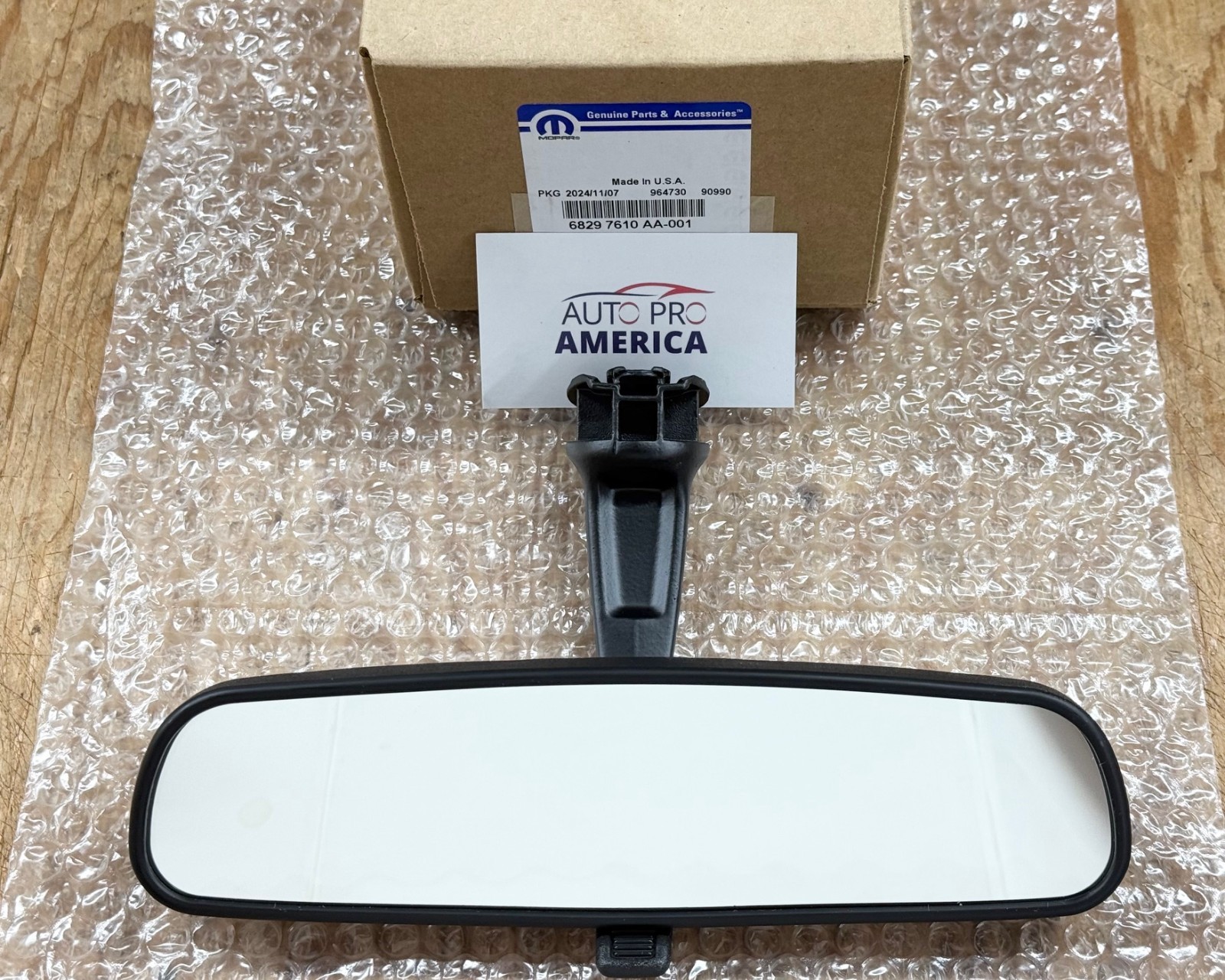 2018-2025 JEEP WRANGLER JL GLADIATOR INTERIOR REAR VIEW MIRROR 68297610AA OEM