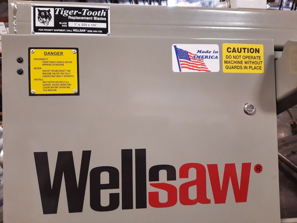 Wellsaw 1316S-SA bandsaw w/rollers