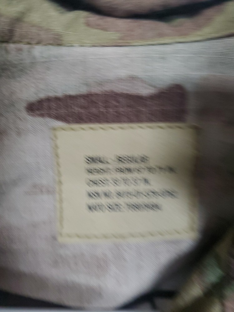 Small Regular US ARMY ISSUE MULTICAM - FLAME RESISTANT New jacket top