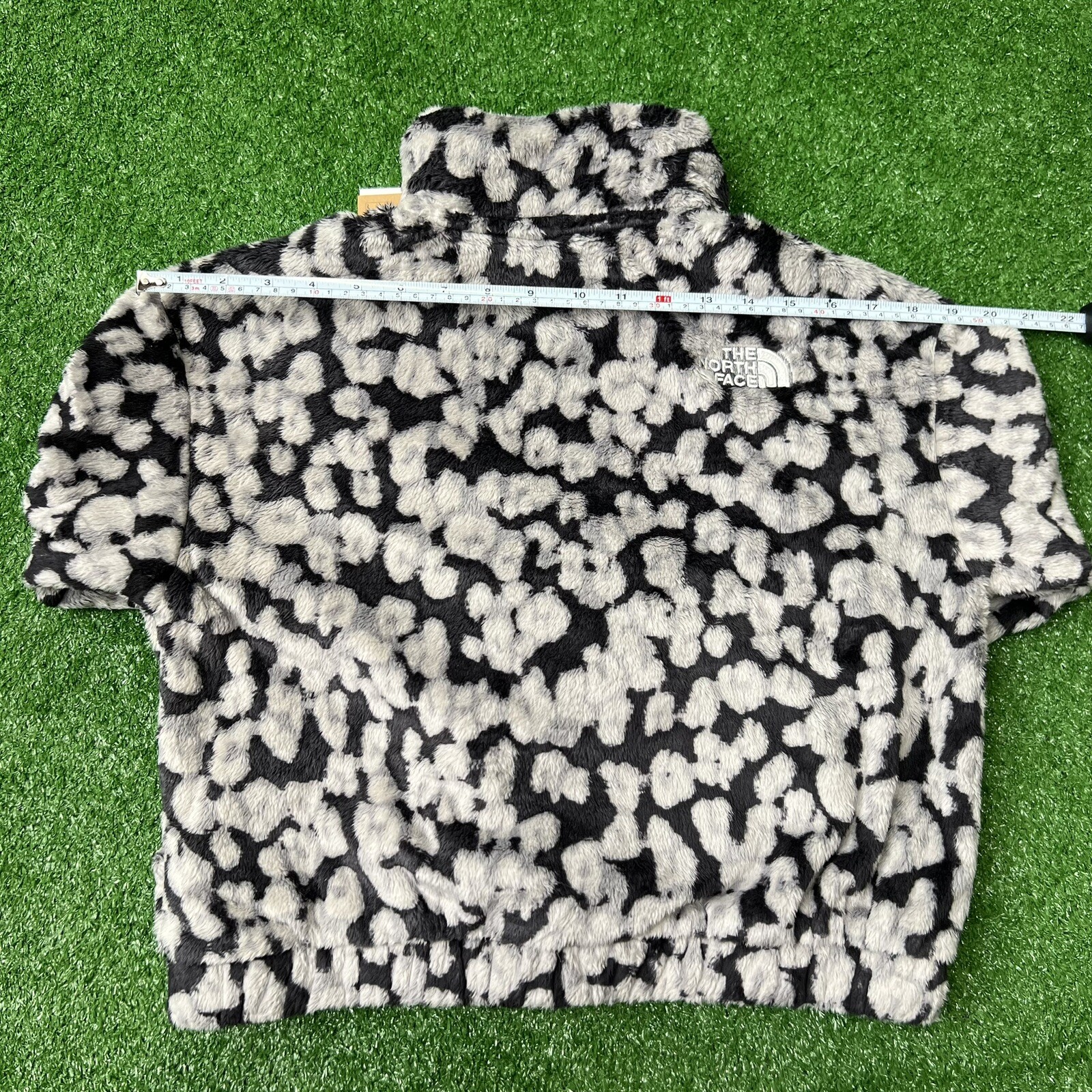 North Face Jacket Sz Large Girls Printed Osolita Leopard Print Full Zip