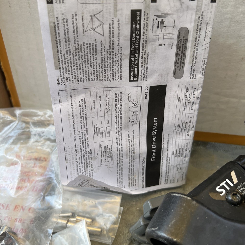 Shimano bicycle system component shift brake lever right and left