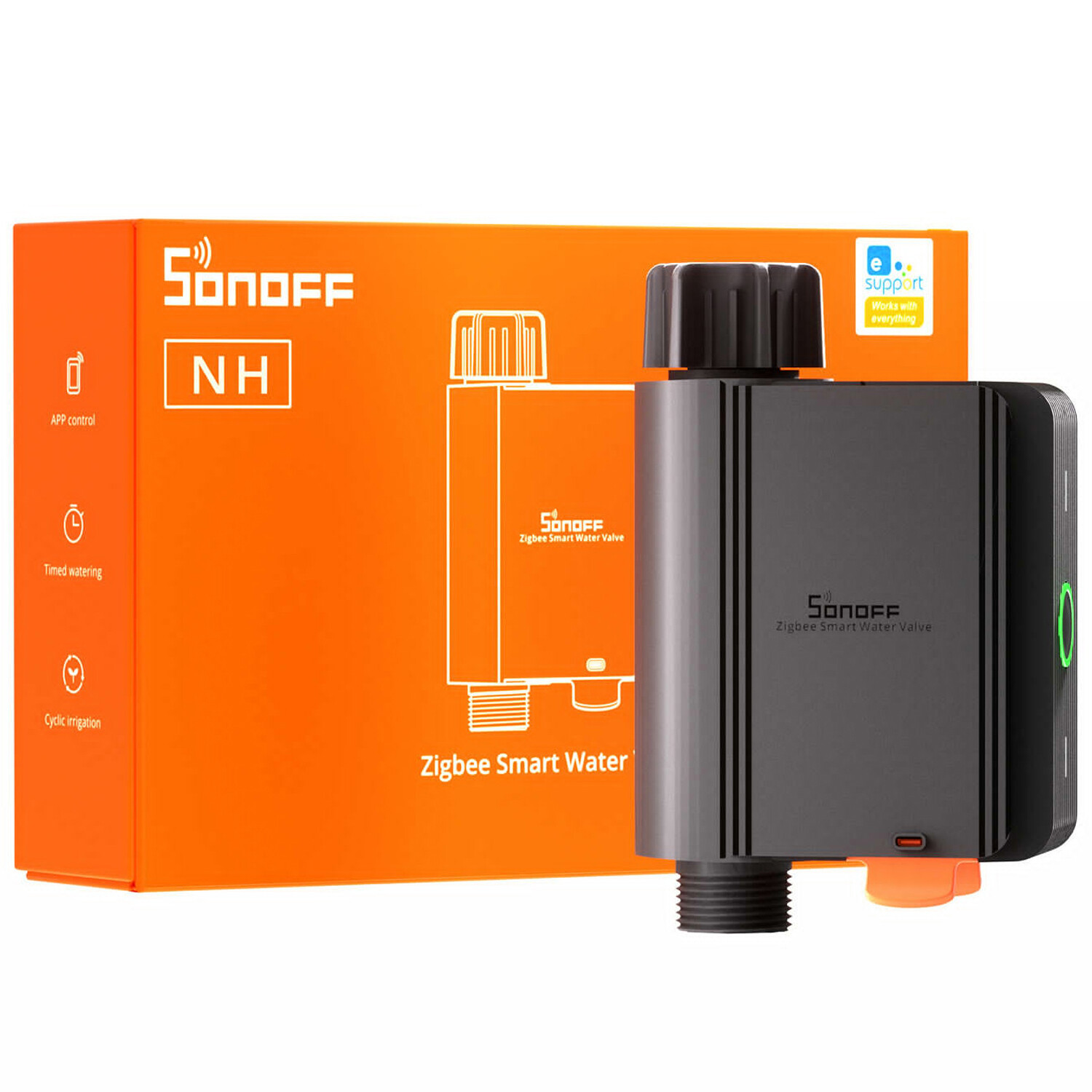 SONOFF Zigbee 3.0 Smart Water Valve Sprinkler Timer Works with Alexa/Google Home