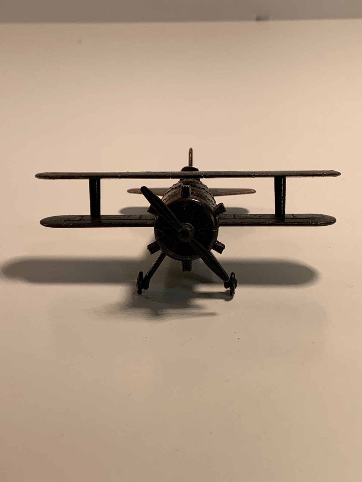Vintage Die-Cast Pencil Sharpener Old Style Biplane PSF2