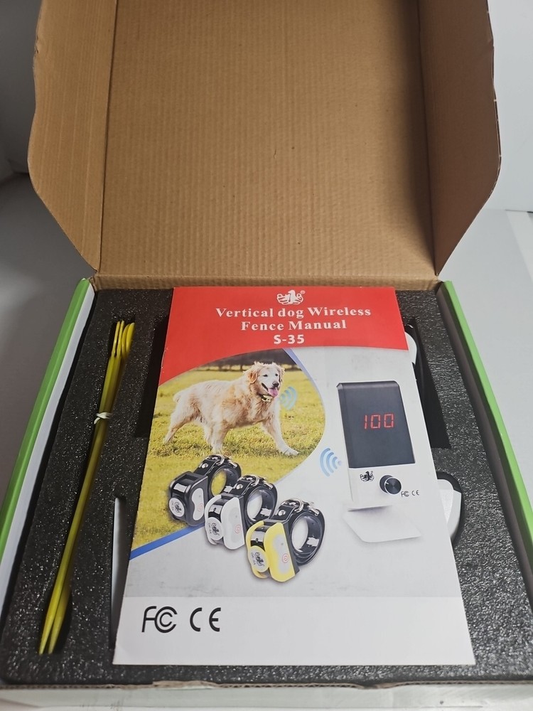 SUNSUN Electronics Vertical Wireless Fence Manual S-35 NEW OPEN BOX