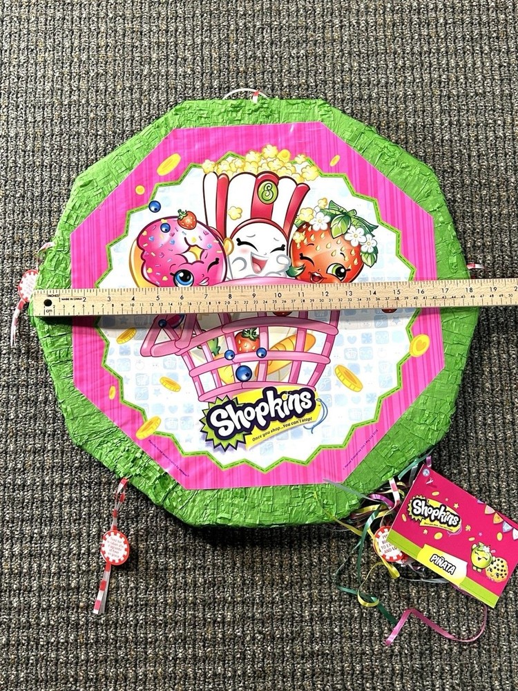 SHOPKINS PINATA Pullstring New See Notes