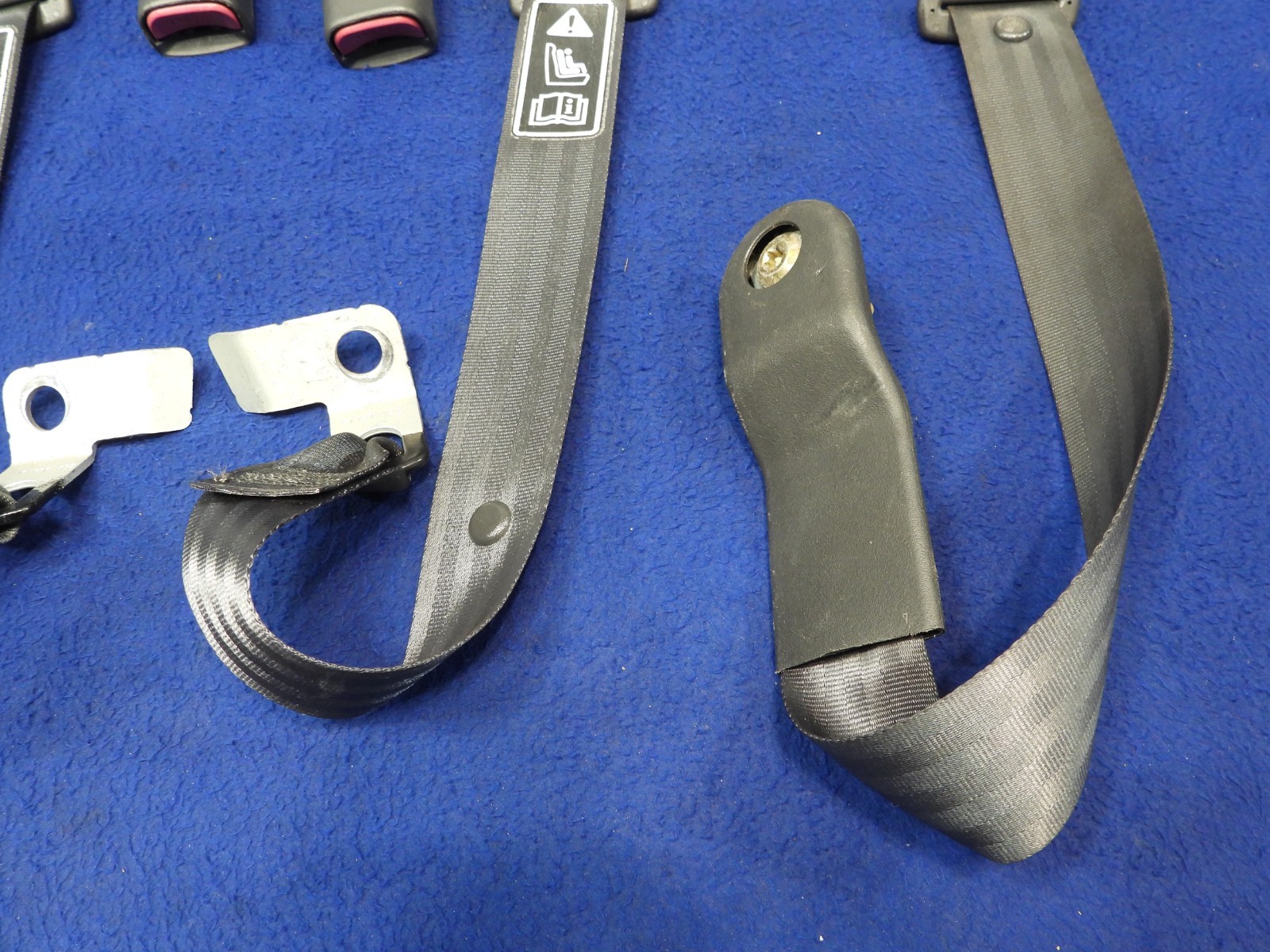 01 2001 Ford Mustang DK Charcoal Coupe Seatbelt Seatbelts OEM B64