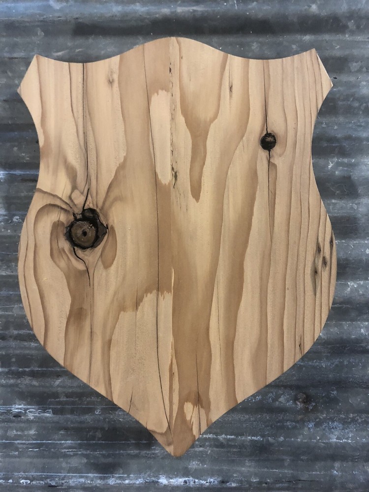 Reclaimed Lumber Skull Mount Plaque