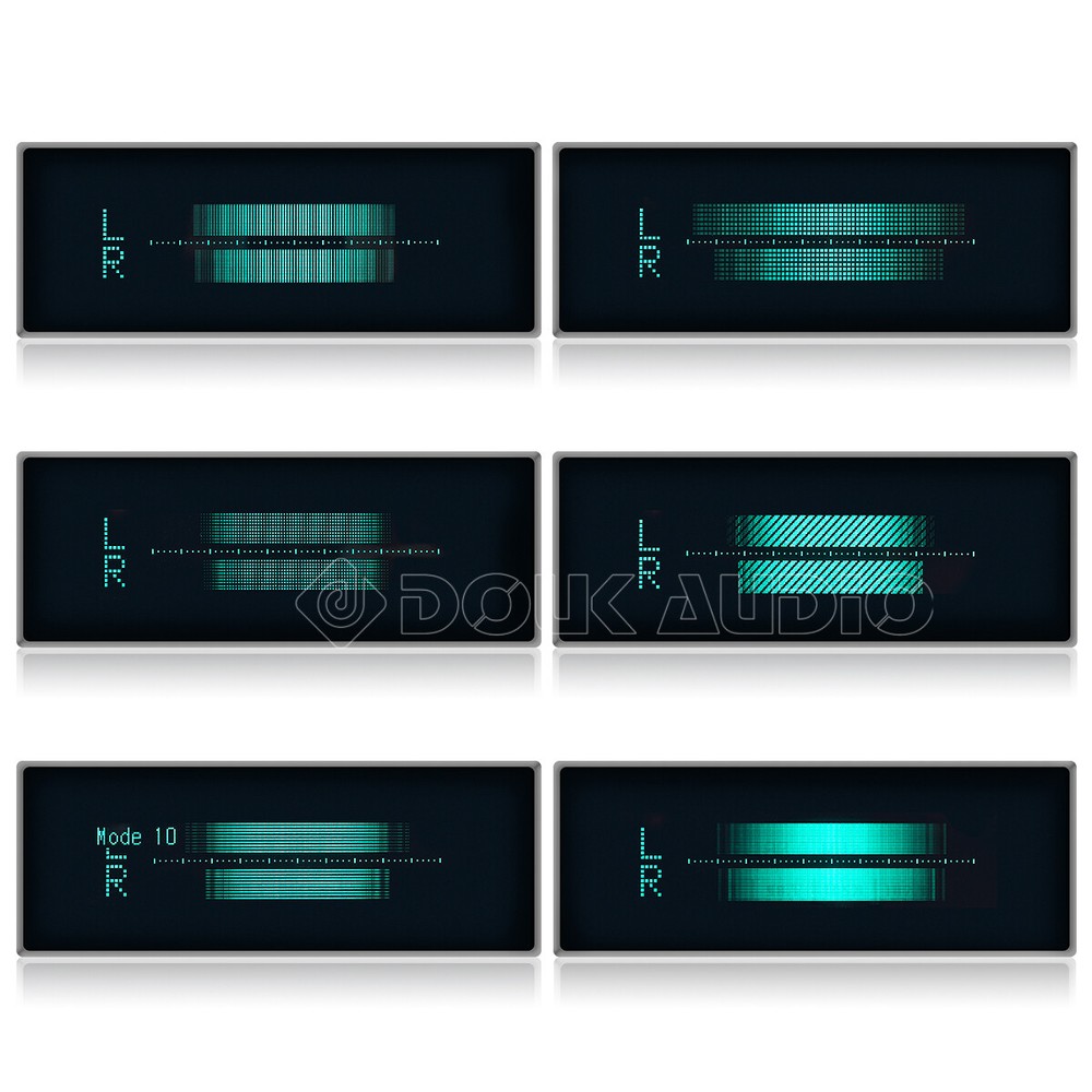 Douk Audio VFD Clock Music Spectrum Display Sound Level Indicator Dot Matrix MIC