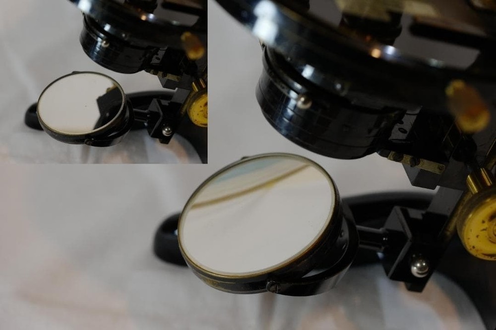 1923 Ernst Leitz AABM Research Microscope Binocular Monocular Apochromat Antique