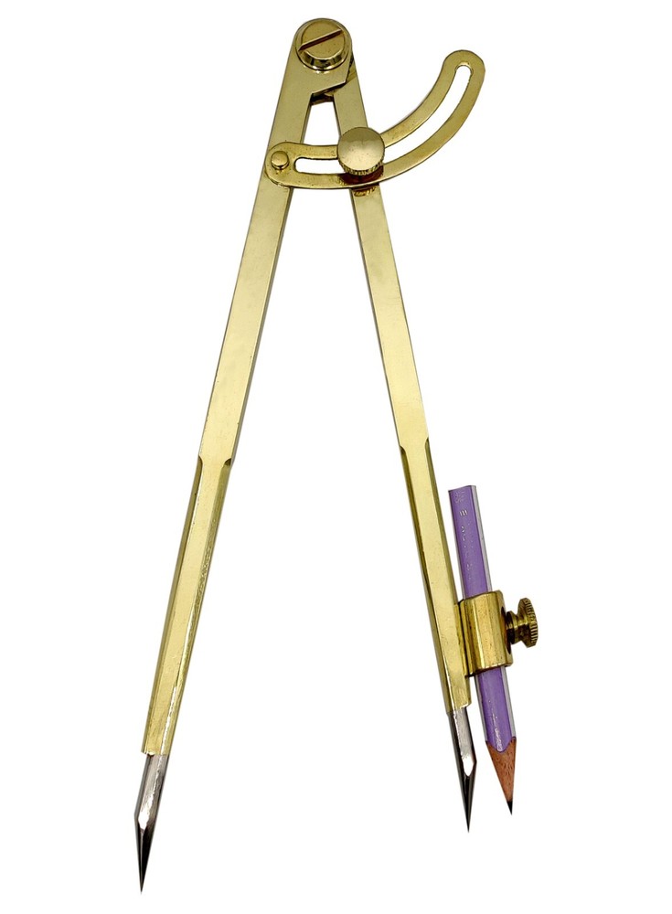 8'' Large Pencil Marking Compass Circle Leather Scratch Compass Maker Scriber
