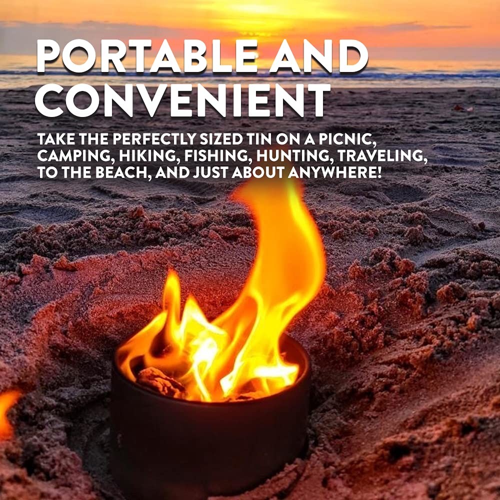 City Bonfires Portable Fire Pit - Mini Pit, Table Top 2 Pack, Silver