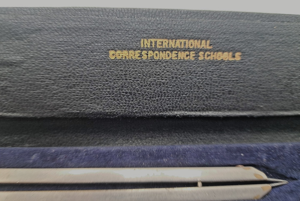 Charvos Drafting Set Engineering Mechanical Tools & Case 7 Piece Vintage READ