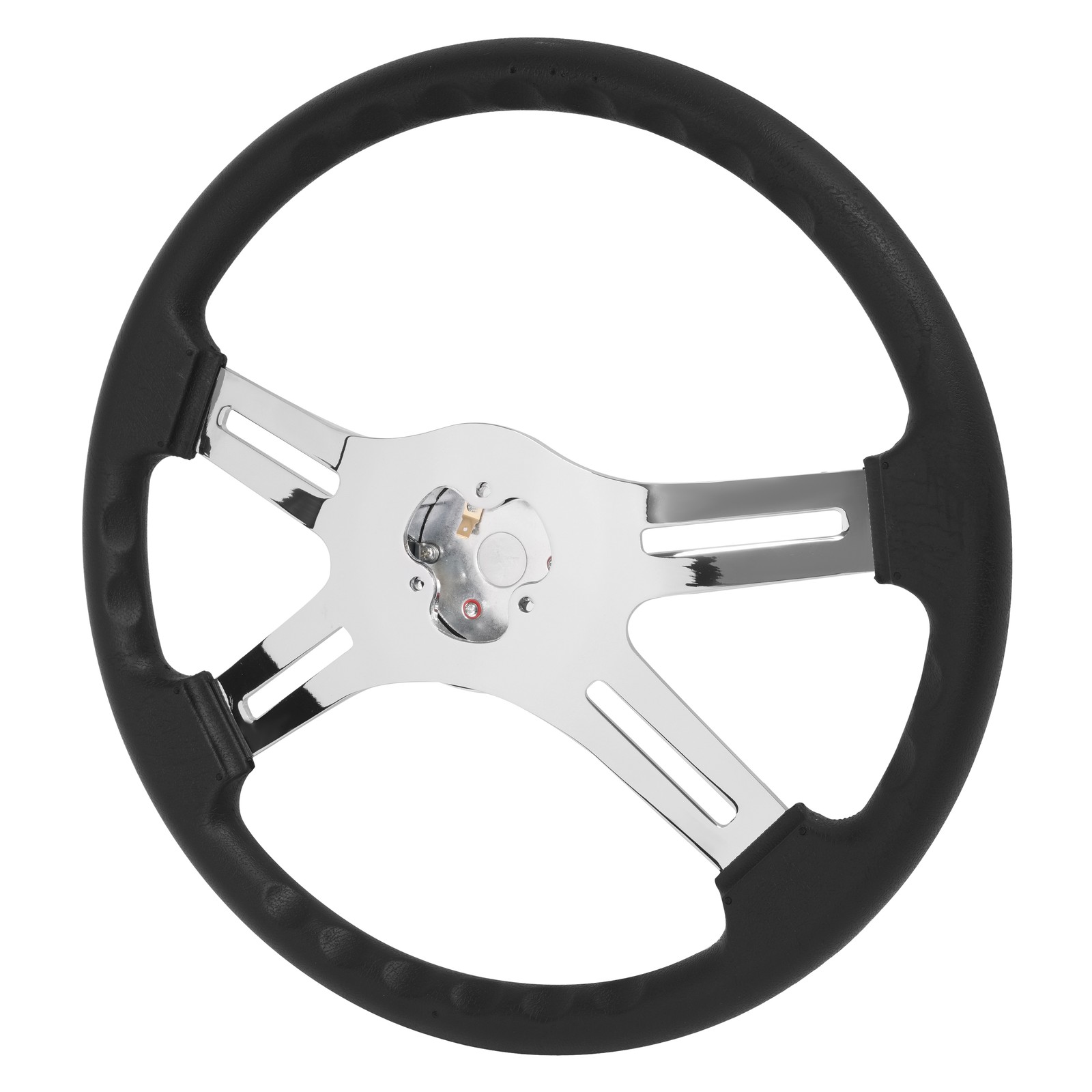 4 Spoke Steering Wheel 18" Black For Freightliner/ Kenworth/ Peterbilt/ Volvo