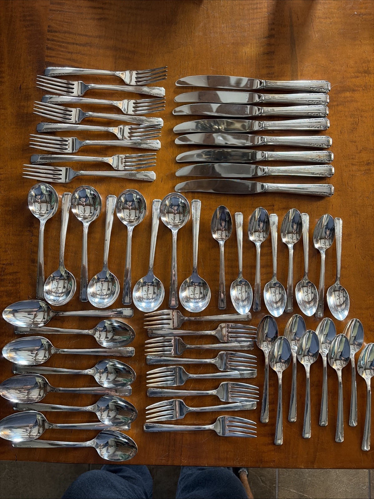 Harmony House Wallace XXXX Quadruple SilverPlate “Personality” 65 Pieces Nice