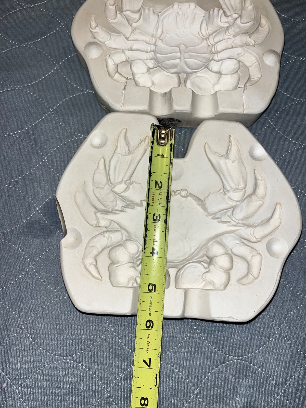 Vintage Ceramic Slip Casting Mold Of Realistic Crab Nowell’s mold 2148