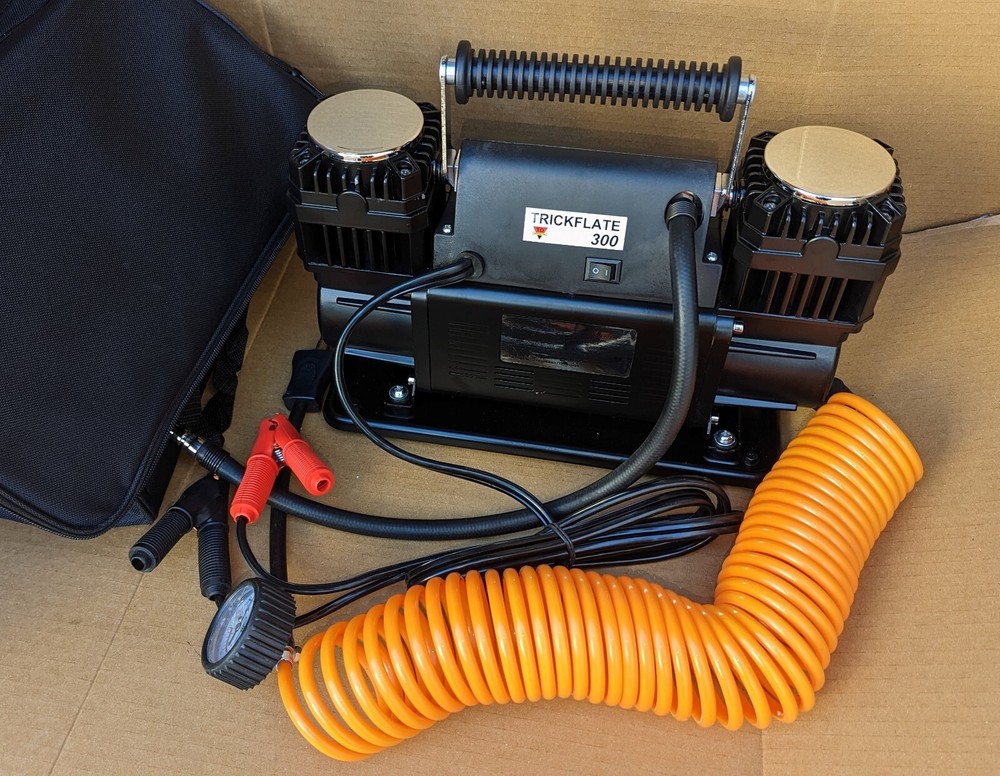 Trickflate 300 Dual Piston 12V Air Compressor