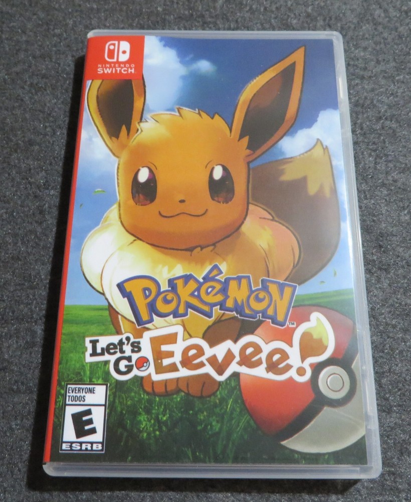 Brand New Switch Case Replacement Nintendo Switch Pokemon Let's Go, Eevee!