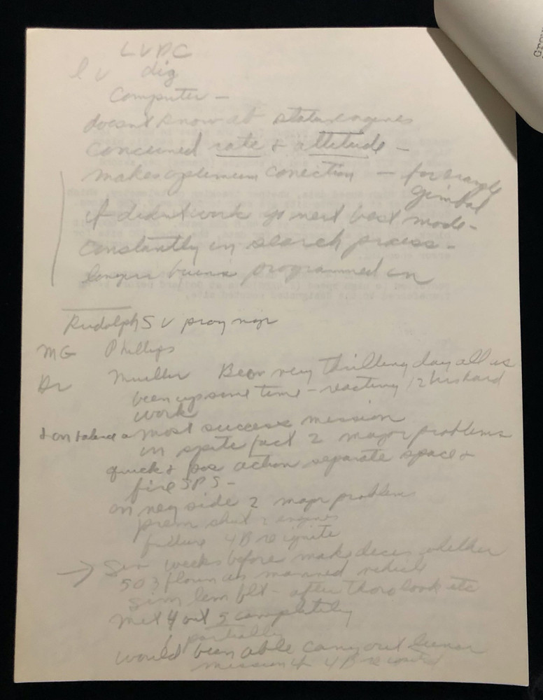 PROJECT APOLLO 6 REPORTER MARY BUBB'S COPY 1968 PRESS KIT GREAT NOTES SCRIBBLES