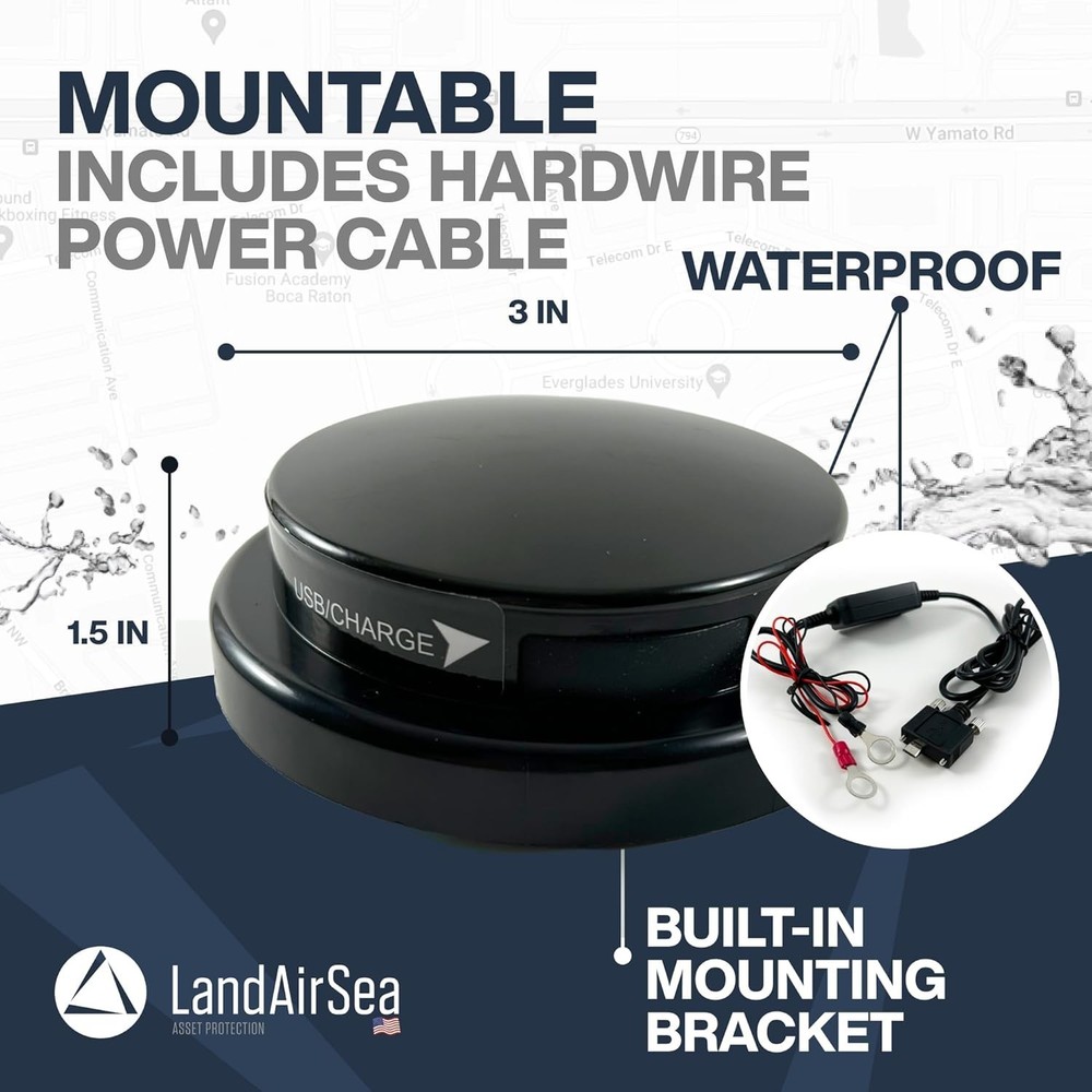 GPS Tracker - Includes Waterproof Hardwire Kit and Permanent Mount. Perfect f...