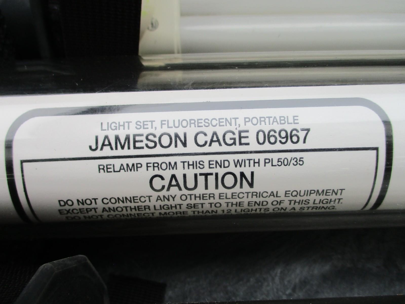 MILITARY TENT LIGHT SET KIT STRINGABLE GENERAL LIGHTING w. PELICAN CASE 4 LIGHTS