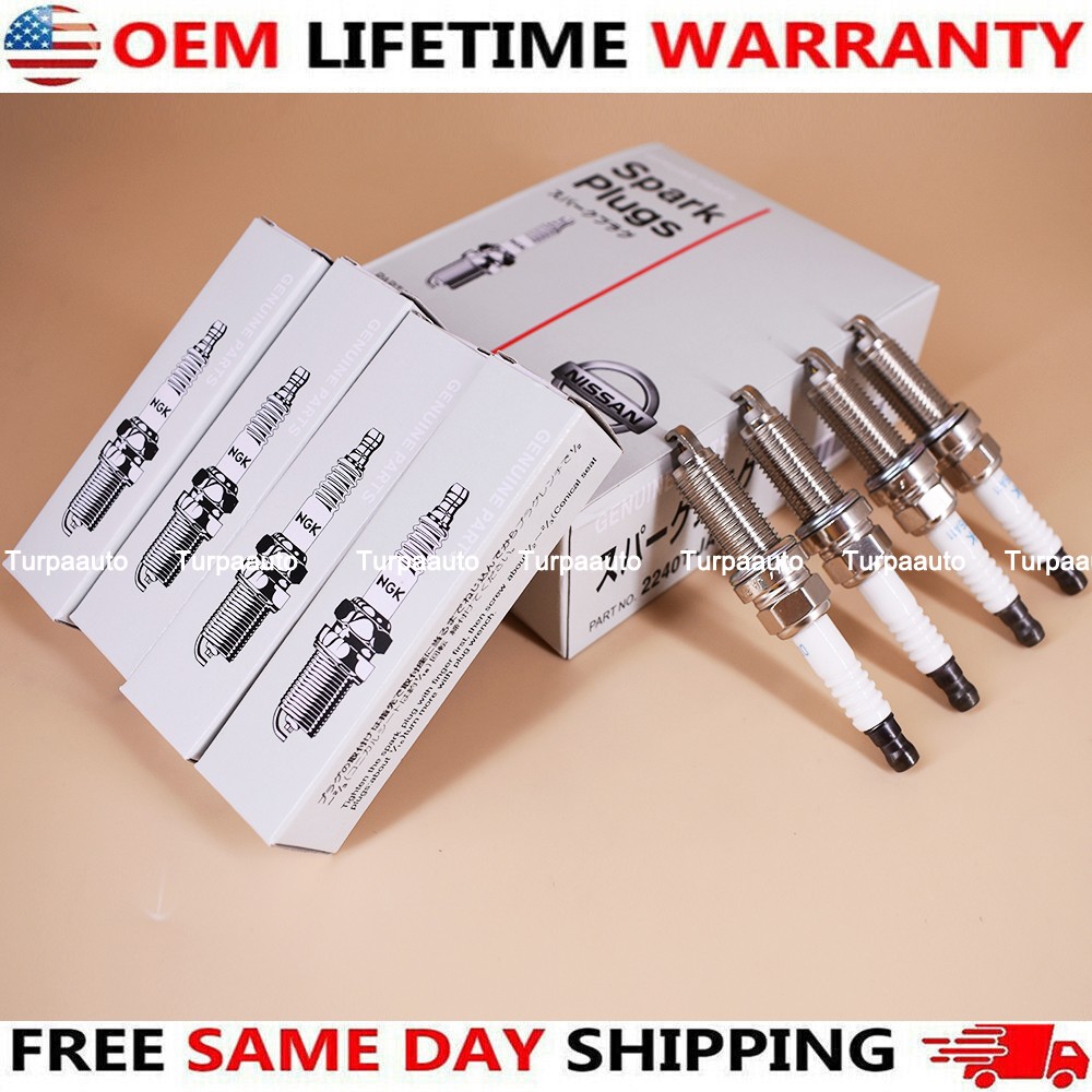 4Pcs NGK Spark Plugs 22401-JA01B For 07-17 Nissan NV200 Altima Rogue Sentra Cube