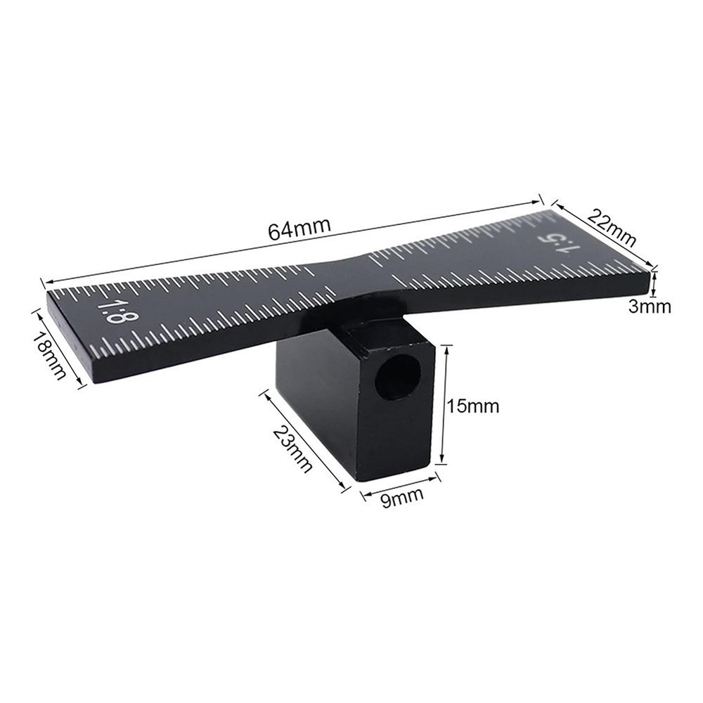 Compact Dovetail Measurement Tool for Precise Woodworking Applications