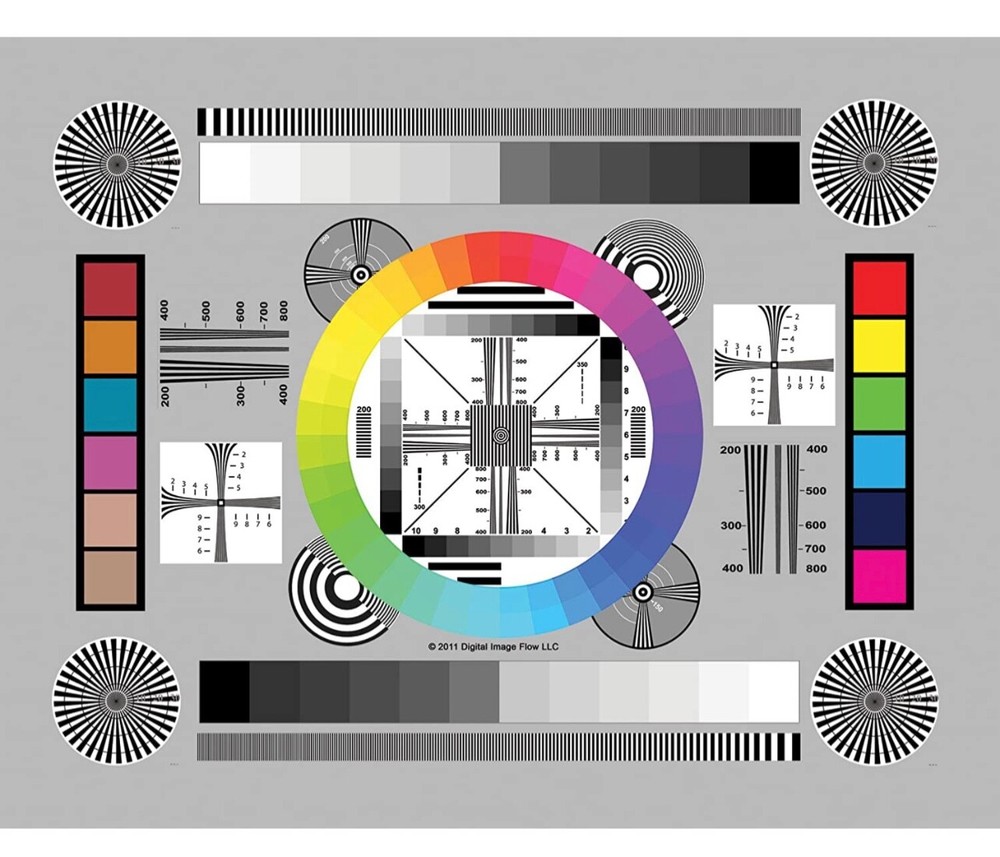 Color Tools High Resolution Pro Lens Test Chart Focus Calibration Tool, 3-Pack