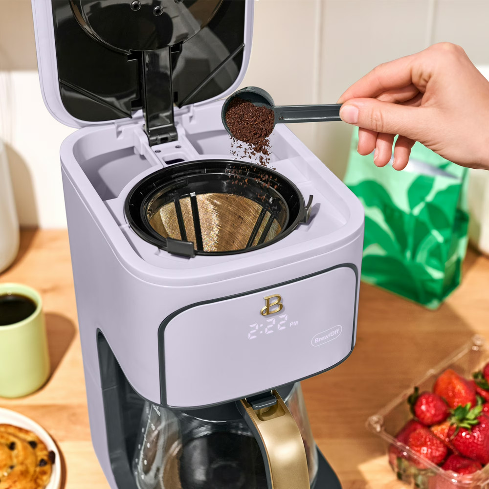 ☕ Beautiful 12 Cup Coffee Maker Programmable Lavender Drew Barrymore Timer Brew