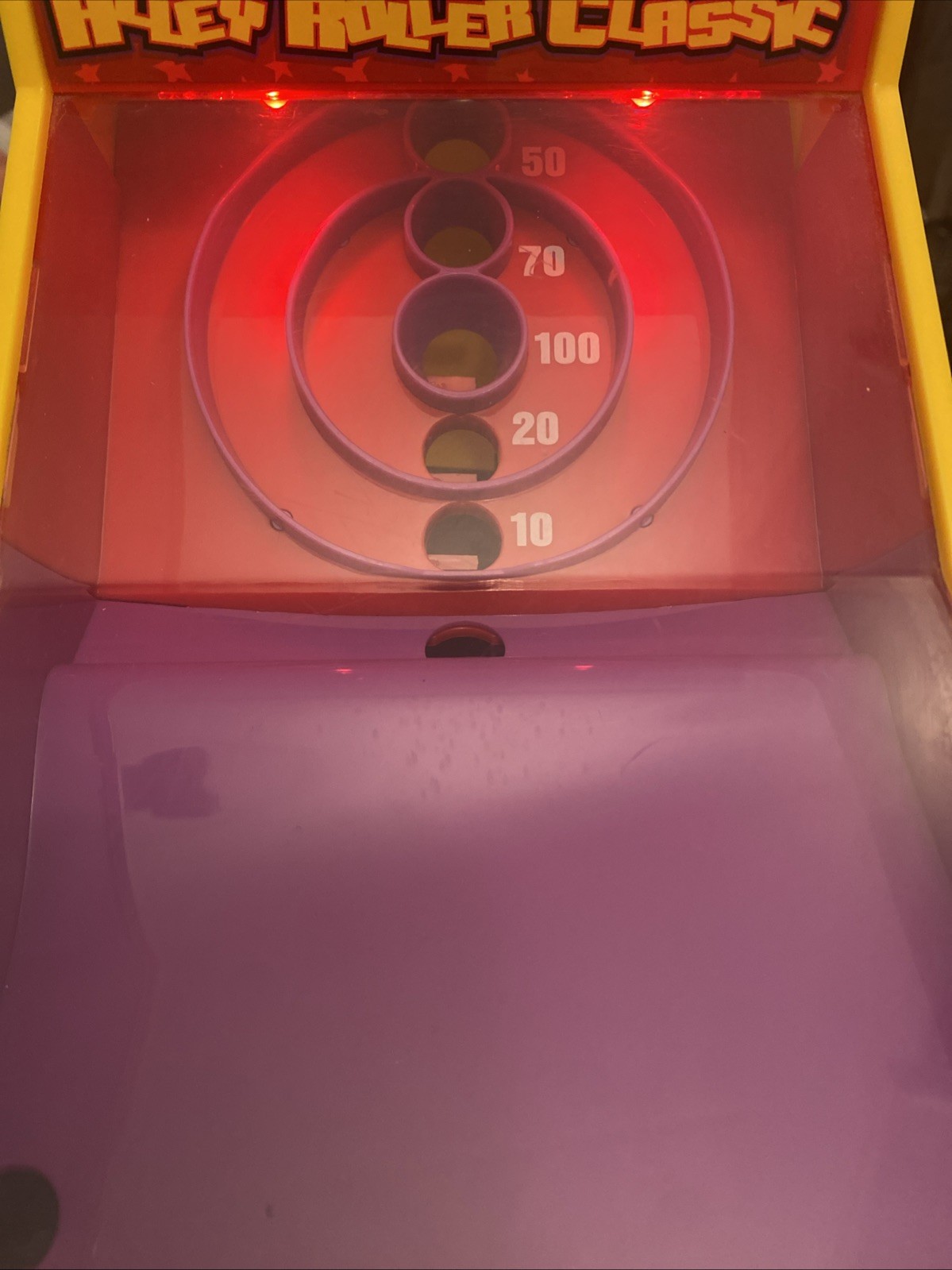 Chuck E Cheese Table Top Alley Roller Arcade Game Rare Working!