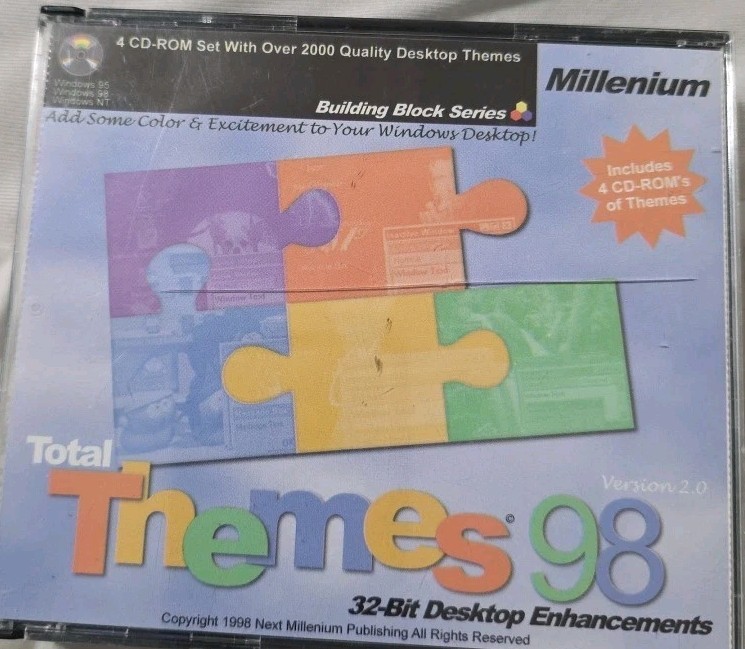 Total Themes 98 PC Software Millenium Win95/98 Desktop Themes