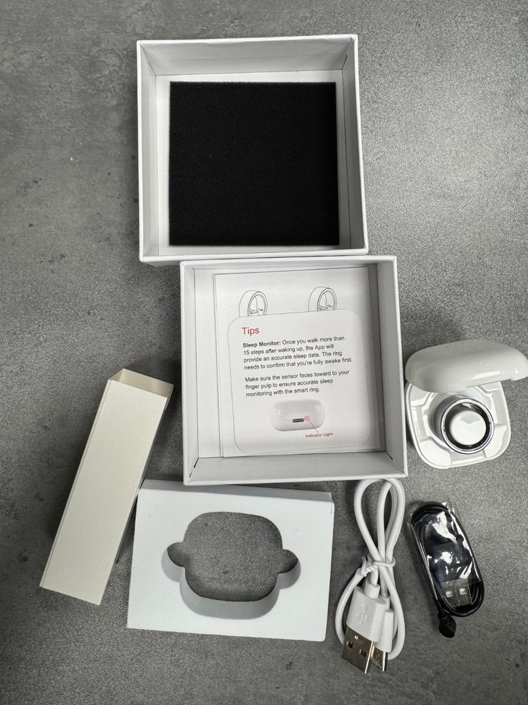 Smart Ring Size 7 Silver Open Box